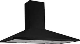 "Respekta Karena" gartraukis / 90 cm kamino gaubtas / metalinis korpusas matinės juodos spalvos / ištraukimo ir recirkuliacijos funkcija / CH22055-90 S / 53 - 68 dB