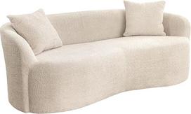"Riess Ambiente Extravagant Elemental Sofa" - 180 cm - Šampano smėlio spalvos - 2 vietų sofa iš švelnaus mezginio "Boucle