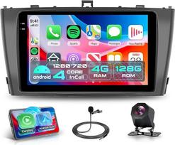 "Rimoody" 4G + 128G "Android" automobilinis radijas "Toyota Avensis T27" 2008-2015 m. Belaidis "Carplay" "Android" automobilinis 9 colių "Incell" jutiklinio ekrano radijas su GPS navigacija WiFi Mirror Link Bluetooth FM/RDS/EQ/SWC galinio vaizdo kamera