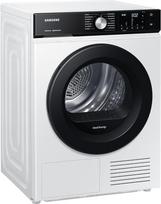 "Samsung Bespoke DV9EBBA245AEEG" džiovyklė su šilumos siurbliu, 9 kg, "Hygiene+", "Optimal Dry", "2-in-1 Comfort" filtras, "Super Short 35", balta
