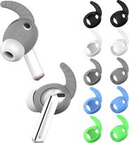 "Samsung Galaxy Buds 3 Pro" ausinių kabliukų dangteliai, sportinių ausinių silikoniniai neslystantys nuo įbrėžimų "Galaxy Buds Pro 3" ausinių priedai (juodi, balti, pilki, auksiniai mėlyni, ryškiai žali), 5 poros