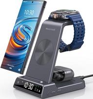 "Samsung" belaidis įkroviklis "Galaxy S25 Ultra" įkrovimo stotelė, indukcinė įkrovimo stotelė "Samsung Galaxy Watch 8/Ultra/7", belaidis įkroviklis "Galaxy S24 Z Fold Z Flip 6", "Galaxy Buds