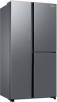 "Samsung" šaldytuvas "Side-by-Side" su šaldikliu, 178 cm, 645 L bendras tūris, 242 L šaldiklis, "AI Energy" režimas, vidinis gėrimų centras, 4,5 L vandens bakelis, nerūdijančio plieno išvaizda, RH6ACG805DS9EG