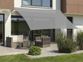 "Schneider Tenerife" saulės burė 500 x 360 cm stačiakampio formos 235-14 HDPE audinys 2,5 kg sidabriškai pilkos spalvos