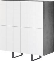 "Selsey Antoinettie" komoda / Svetainės spinta 4 durys su PET butelių priedais Apie 110 cm pločio