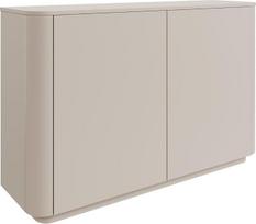 "Selsey" komoda su stalčiais, 140 cm pločio, dviejų durų komoda, kašmyro pilka, minimalistinis dizainas, komodos ir bufetai, kašmyro matinis, tvirta medžio drožlių plokštė