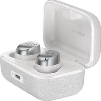 "Sennheiser Momentum True Wireless 4" išmaniosios ausinės su "Bluetooth 5.4", krištolo skaidrumo garsu, patogiu dizainu, 30 val. veikimo trukme, adaptyviuoju ANC, LE Audio ir "Auracast" - baltai sidabrinės