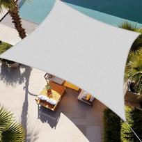 "Shade&Beyond" saulės atspalvio burės aikštė 3X3M, saulės apsauga nuo UV spindulių blokavimo kiemo kiemui šviesiai pilka (mes gaminame nestandartinius dydžius)