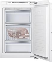 "Siemens" GI21VADD0 iQ500 įmontuojamas šaldiklis, pagamintas Vokietijoje, 140 kWh per metus, 95 l, "lowFrost", didelė dėžė, LED vidaus apšvietimas, plokščias lankstas
