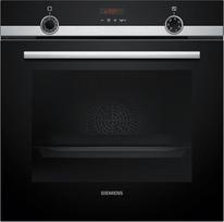 "Siemens" HQ574AER3 iQ300 Įmontuojama orkaitė su garų laikikliu 60 x 60 cm Pirolizinis valymas Greitas šildymas 10 automatinių programų 3D karštas oras Teleskopiniai stalčiai Nerūdijantis plienas