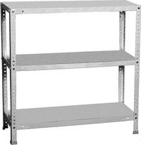 "Simon Rack Comfort" didelės apkrovos lentynų blokas, 1000 x 900 x 300 mm, maksimali apkrova 100 kg, 3 reguliuojamos lentynos, rūsio lentyna, sandėliavimo lentyna, pilka spalva