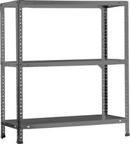 "SimonRack Advantage" didelės apkrovos lentynų sandėliavimo lentynos 90 x 80 x 30 Metalinės lentynos rūsio lentynos 75 kg 3 lentynos pilkos spalvos