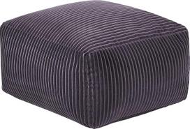 "Skandi" Mukki Pouf taburetė "Cord Grey" 50 x 50 cm kvadratinis modernus