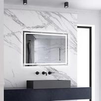 "SKY BATHROOM" 700 x 500 mm LED sieninis veidrodis su skutimosi peiliukų lizdu "Bluetooth", trijų spalvų šviesa, reguliuojamas ryškumas