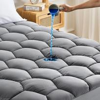 "Sonive" čiužinio apsauga 90 x 200 cm Vandeniui atsparus 30 cm Deep Pocket čiužinio užvalkalas 90 x 200 + 30 cm Pilka, antklodės užvalkalas suaugusiesiems ir vaikams