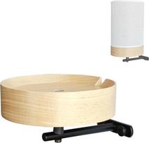 "Sonos Era 100" garsiakalbio sieninis laikiklis - tikra mediena - kabelių tvarkymas - patvari dažų danga - suderinamas su "Sonos Era 100" - natūrali spalva