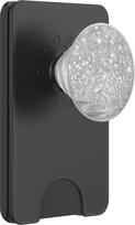 "Starlight Silver PopSockets PopGrip": PopSockets PopWallet for MagSafe: ištraukiamas pagrindas ir rankena mobiliesiems telefonams / planšetiniams kompiuteriams su keičiama viršutine dalimi