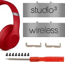 "Studio 3" lanksto galvos juostos jungtis Pakaitinės metalinės remonto dalys, suderinamos su "Beats Studio 3.0 Wireless Over Ear" ausinėmis Galvos juosta Metalinis sulankstomas lankstas Clip Concealer Pin