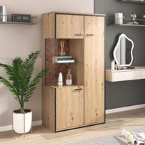 "Sweiko" moderni vitrina, durų spinta su daugiafunkcinėmis lentynomis, svetainės spinta Sideboard