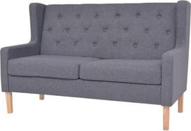 "Tidyard" 2 vietų sofa Minkšta sofa Audinys Sofa Lounge Sofa Sėdynė Baldų dizainas Sofa Svetainės sofa Audinys Pilka
