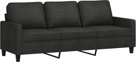 "Tidyard" sofa 3-vietė medžiaginė sofa Minkšta sofa Lounge sofa sofa sofa Minkšti baldai Dizainas sofa juoda 180 cm audinys