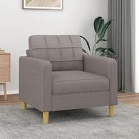 "Tidyard" sofos kėdė Sofa sofa audinys Sofa Svečių sofa Lounge sofa Minkšta sofos kėdė Svetainės sofa Klubo sofa Sėdynės baldai svetainei Miegamojo kambarys Biuras Butas Taupe 60 cm audinys