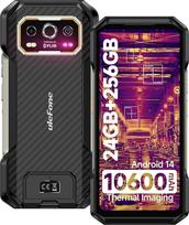 "Ulefone Armor 27T" lauko mobilusis telefonas su termovizoriumi, 50MP + 64MP naktinio matymo kamera, 10600mAh 6,78 colių FHD+ 120Hz lauko mobilusis telefonas be sutarties, 256GB + 12GB/2TB "Android" 14 Dual SIM