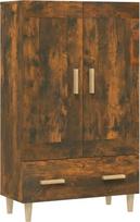 "vidaXL Highboard" komoda Komoda Šoninė spinta Šoninė spinta Daugiafunkcinė spinta Aukšta spinta Stovinti spinta Dūminis ąžuolas 70 x 31 x 115 cm Medienos medžiaga