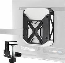 "VIVO" už monitoriaus esantis VESA laikiklis, skirtas "Mac Mini" procesoriui, nuo 2010 m. iki 2024 m. vidurio modeliams, monitoriaus rankos kompiuterio laikiklis, paslėptas laikiklis ekrano gale su staliniu spaustuku, juodas, Mount-MINI1