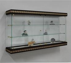 "VM Art Design Glass Versux Style" VMVBR6HT pakabinama vitrina juoda / auksinė