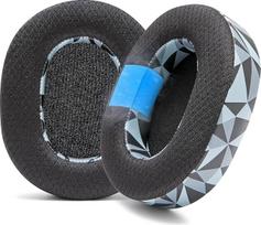 "WC Freeze Blackshark V2 Pro 2023" - "Wicked Cushions" vėsinančios gelinės ausų pagalvėlės (netinka senajam "Blackshark V2 Pro") - didesnis komfortas, storis ir garso izoliacija epiniams žaidimams | Geo Grey