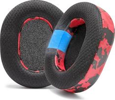 "WC Freeze Blackshark V2 Pro 2023" - "Wicked Cushions" vėsinančios gelinės ausų pagalvėlės (netinka senajam "Blackshark V2 Pro") - didesnis komfortas, storis ir garso izoliacija epiniams žaidimams | Red Camo