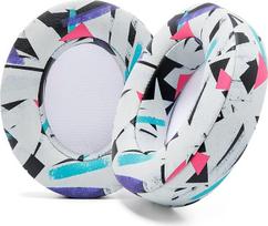 "WC Wicked Cushions" pakaitinės ausų pagalvėlės "Beats Studio 2" ir "Beats 3" (B0501, B0500) laidiniams ir belaidžiams įrenginiams | Netinka "Beats Solo" | Minkštesnė oda, patobulintos putos ir stipresni klijai | 90-ųjų balta