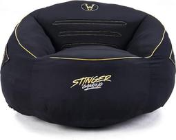 "Woxter Stinger Gaming Bean Bag" ergonomiškas žaidimų krepšys su užpildu - dėmėms atsparus ir kvėpuojantis audinys - juodas ir auksinis