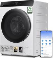 "Xiaomi Mijia" skalbyklė-džiovyklė "Pro" 9 kg, skalbyklė-džiovyklė su priekine įkrova, 1400 aps/min, greitas skalbimas, automatinis dozavimas, gaivinimas ir garų higiena, 14 programų, programėlės valdymas, balta, EEK A-D