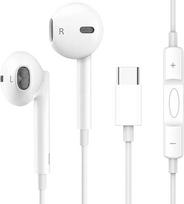 "Yashvi" USB C ausinės "iPhone 17 Air 16 15 17 Pro Max" USB-C ausinės su mikrofonu ir garsumo valdymu USBC Laidinės USB C tipo ausinės, skirtos "Pixel" 10 9 Pro 8 7 6A S25 Ultra S24 S23
