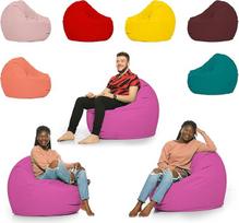 "ZainBag", "de" sėdynės pagalvėlė Lauko sėdynės pagalvėlė Vaikų pupų maišas XL 110 cm skersmens Fotelis XXL pupų maišas XXL pūkuotas XXL pagalvėlė Milžiniškas pupų maišas 145 cm skersmens (rožinis, 110 cm skersmuo)