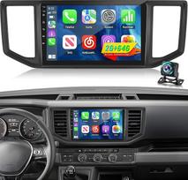 10,1 colio "Android" automobilinis radijas "VW Crafter 2017-2021" su belaidžiu "CarPlay" ir "Android" automobiliu, radijo imtuvo ekranu, 2+64GB, DSP, "WiFi", GPS navigacija, "Bluetooth", FM RDS, SWC + atbulinės eigos kamera, mikrofonas