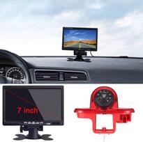 12 mm atbulinės eigos kamera + 7 colių TFT LCD ekranas automobilio monitorius stabdžių žibintas automobilio stogo atbulinės eigos kamera, skirta Vauxhall Vivaro Surf Concept/Life/Combo/Vauxhall/Renault Trafic/Fiat Talento/Primastar Van