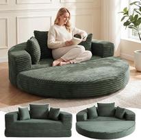 180 cm ilgio sofa su miego funkcija, nesurenkama, nesurenkama be kaulų ir 2-in-1 sulankstomas čiužinys, šiuolaikinė "debesų" sofa, dvivietė sofa svetainei ir balkonui, taupanti erdvę, pilka