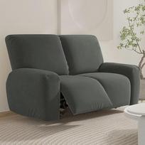 2 sėdimųjų kėdžių užvalkalai 2 sėdimųjų kėdžių su kišenėmis Stretch Recliner Chair Apsauginis užvalkalas elektriniam foteliui Sofos užvalkalai gyvenamajam kambariui (2 sėdimųjų kėdžių antracitas)