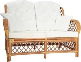 2 vietų sofa šviesiai rudos spalvos rotango, svetainės sofa, svetainės baldai sofoms ir sofoms Puikus jūsų svetainės ar svečių kambario papildymas