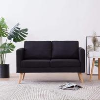 2 vietų sofa, Svetainės sofa, Svetainės baldai, Svetainės baldai, Jaunimo sofa, Svetainės baldai, Sofos ir sofos, Jaunimo, Audinys juodas