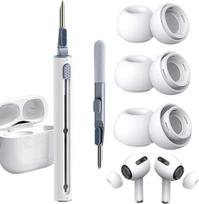 3 Paar Ersatz-Ohrstöpsel für Airpods Pro/Airpods Pro 2. Generation, Silikon-Ersatz-Ohrstöpsel mit Geräuschreduzierungsloch, integriertem Staubschutz, rutschfest und 3-in-1-Reinigungsset (S/M/L)