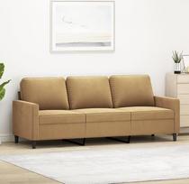 3-sitzer-Sofa Sofa Sofa Loungesofa Relaxsofa Gästesofa Polstersofa Wohnzimmersofa Relaxcouch für Schlafzimmer Gästezimmer Braun 180 cm Samt