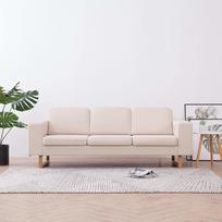 3-vietė sofa, Sofa lova, Sofa lova, Miegamoji sofa, Sofa lova, Sofos ir sofos, Atpalaiduojamoji sofa, Audinys Cream White