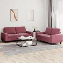 3201888 2 dalių sofos komplektas, vyno raudonos spalvos audinys, poilsio sofa, sofos ir kušetės, poilsio sofa, svetainės sofa, sofa su