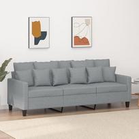 359275 3-vietė sofa Svetainės sofa sofa svetainės zona Šviesiai pilka 180 cm audinys