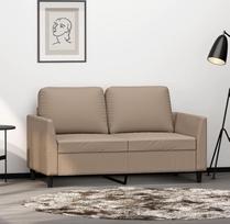 359332 2 vietų sofa Cappuccino Brown 120 cm, Dirbtinė oda, Sofos ir kušetės, Sofos svetainei, Sofos paauglių kambariui, Sofos poilsiui, Sofos miegamajam, Miegamojo sofos, Minkšta sofa