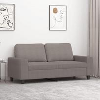 359398 2-vietis minkštasuolis sofos svetainei Sofa-lovesa Taupe 140 cm audinys